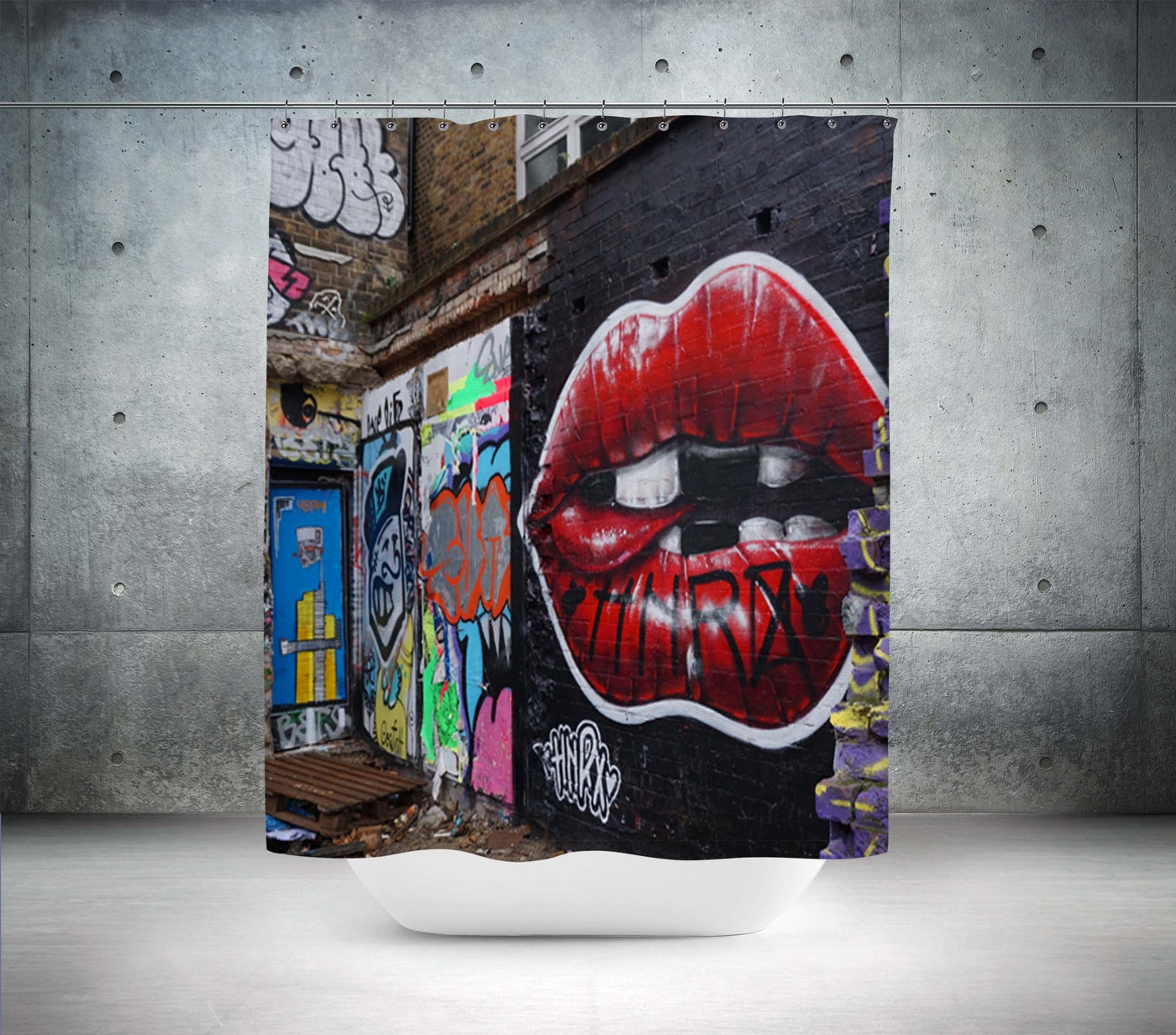 Cortina de Baño 045 Graffiti