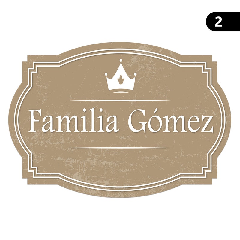 Set de 6 Individuales / Apellido Personalizado