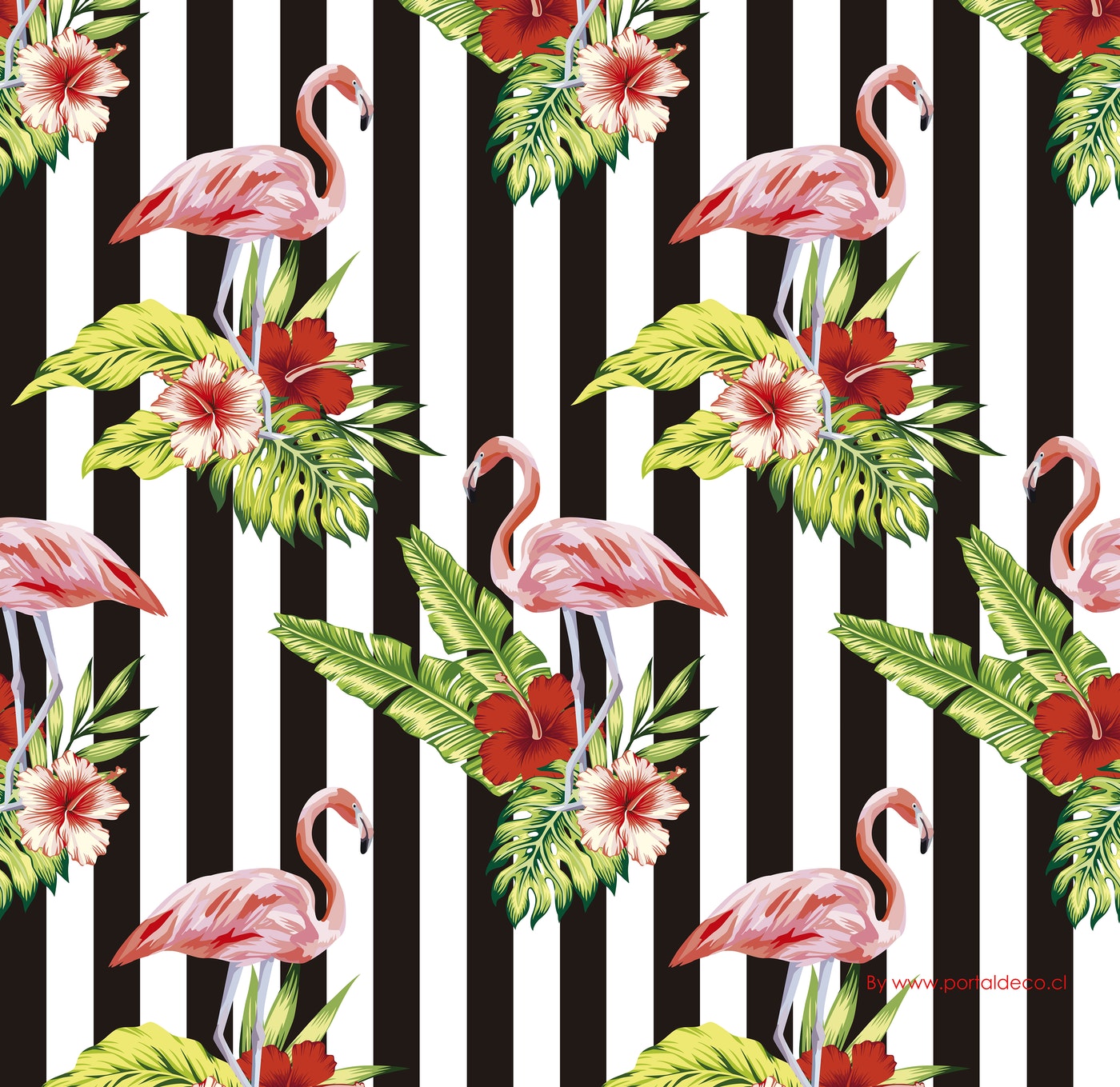 Cortina Baño Flamingo