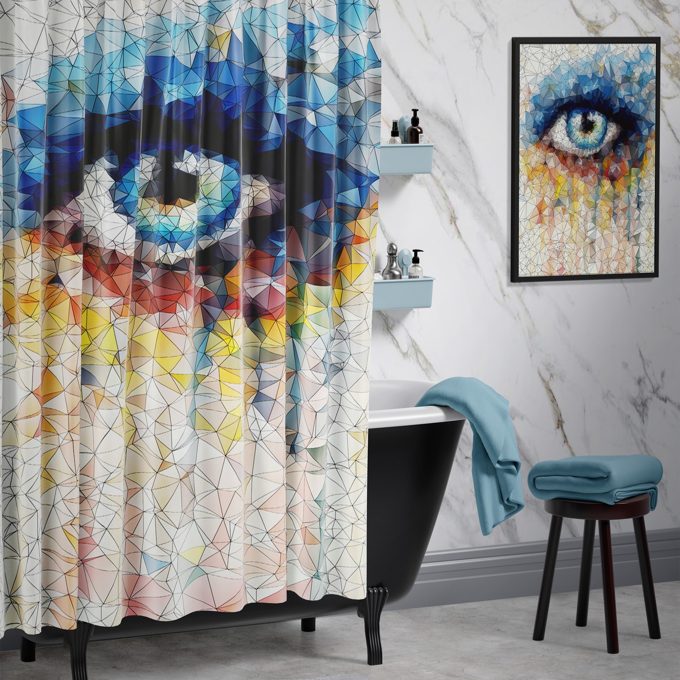 Cortina de Baño 022 Graphic Eye