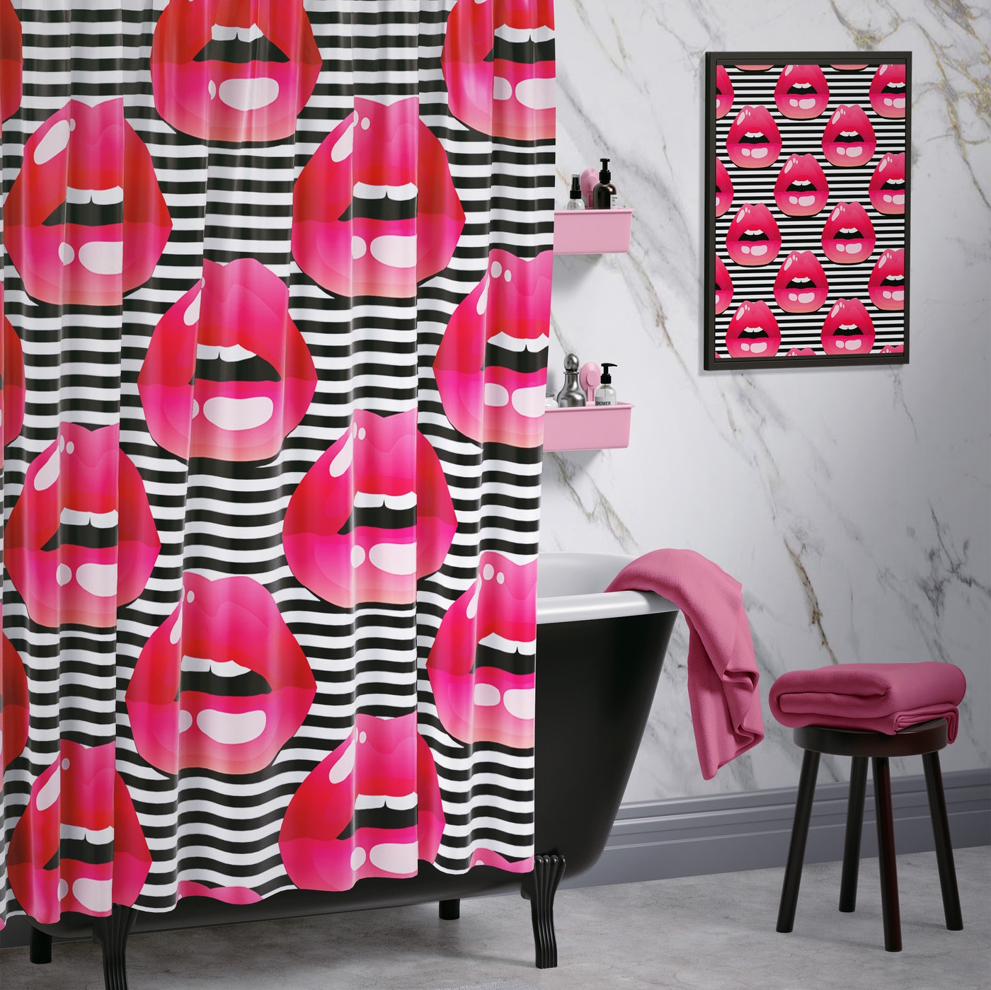 Cortina de Baño 023 Pop Kiss