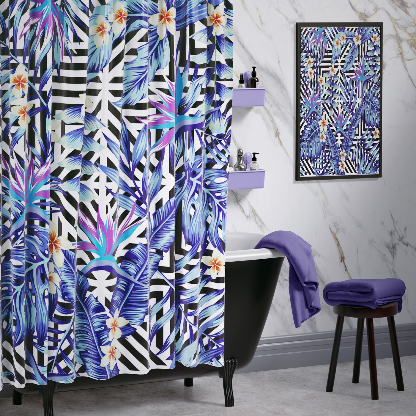 Cortina de Baño TropikPlants