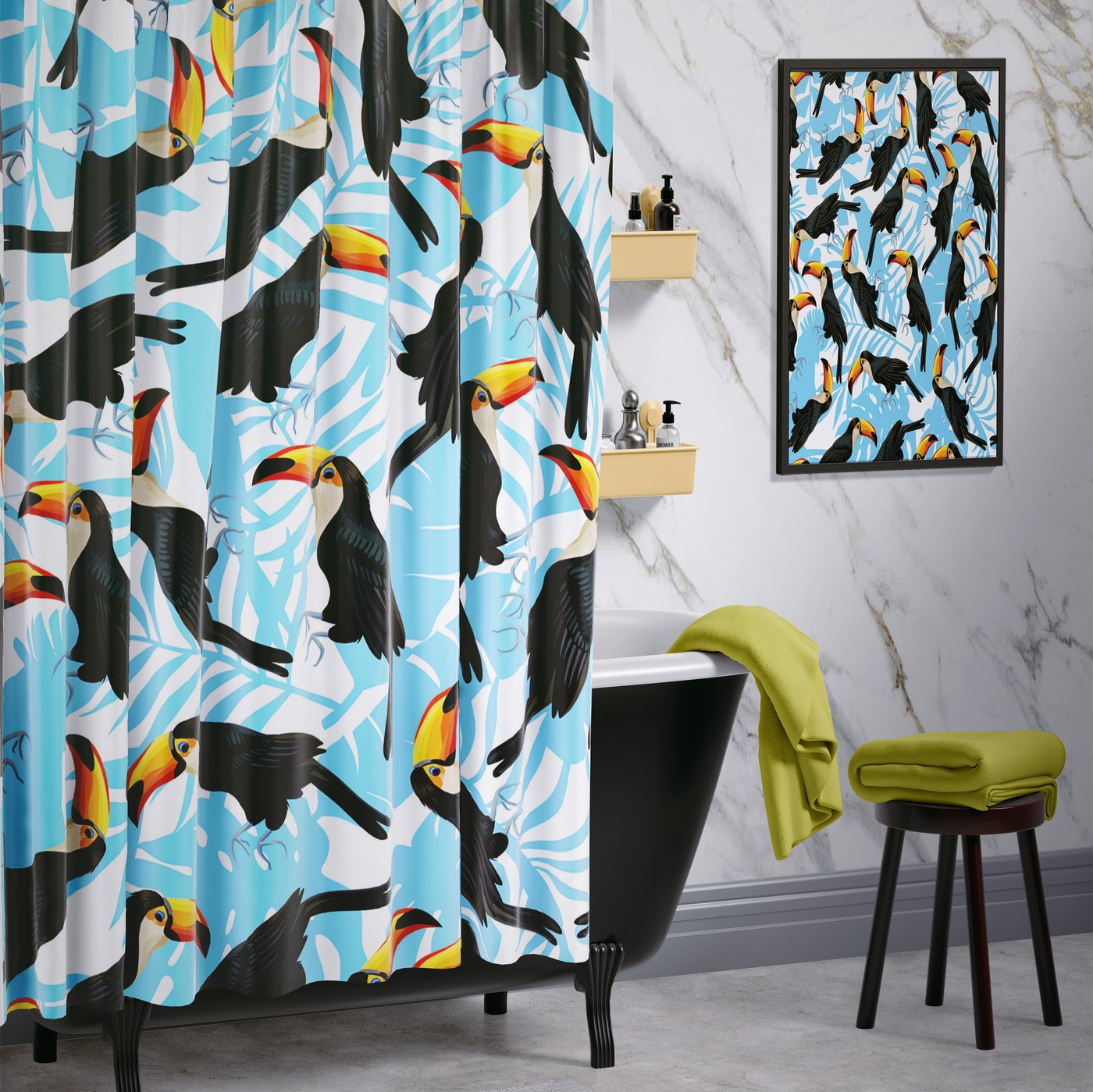 Cortina de Baño TropikToucan