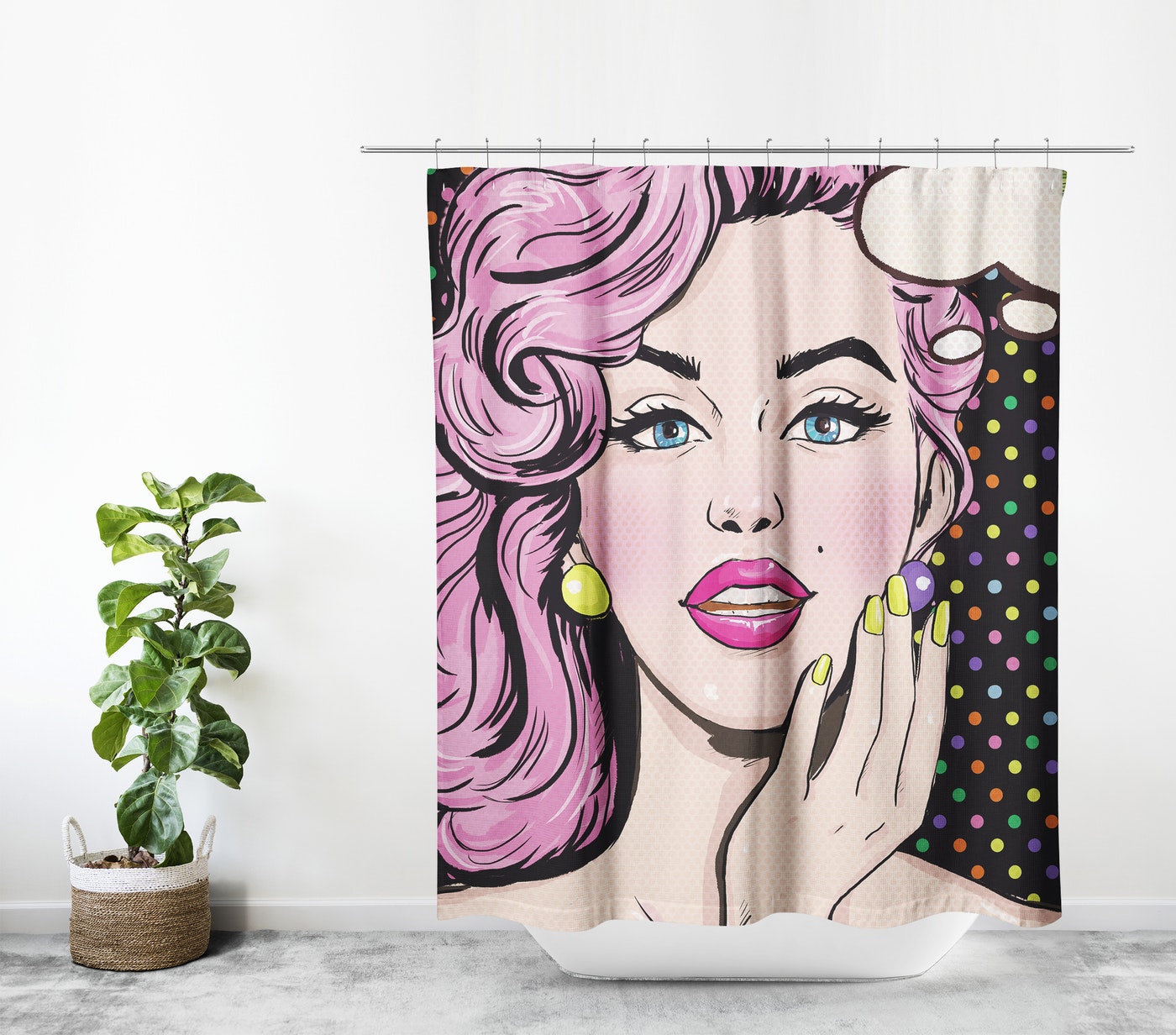 Cortina de Baño 030 Pink