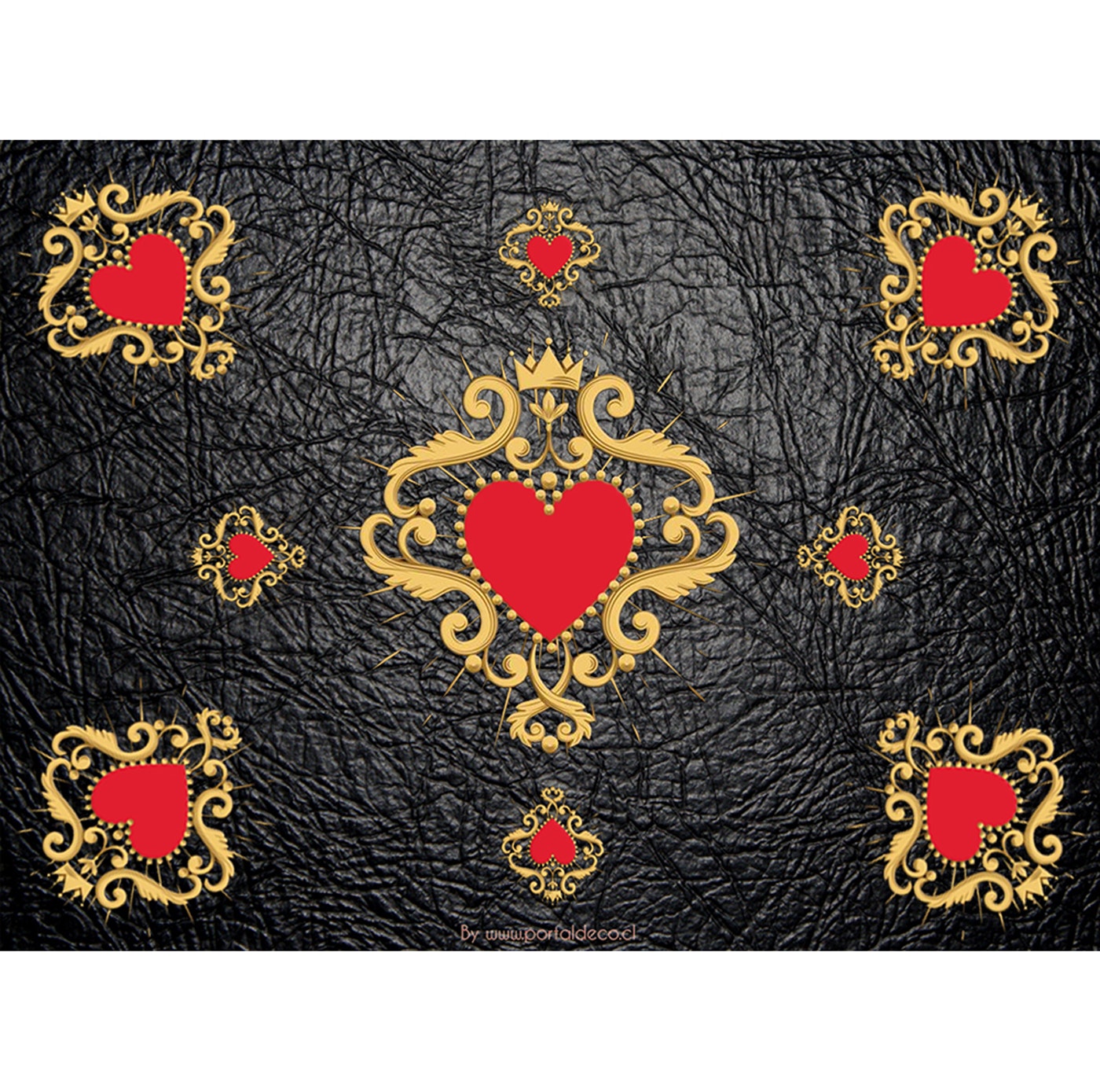 Set de 4 Individuales / Queen Heart