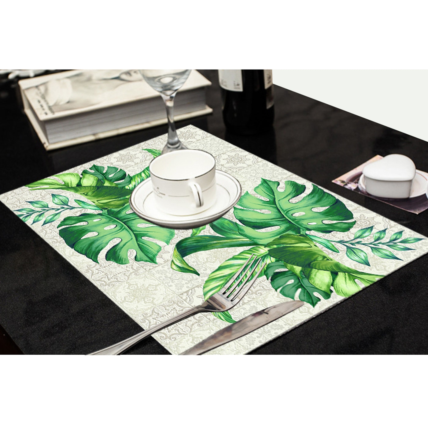 Set de 4 Individuales Vinilicos / Tropical Mosaic