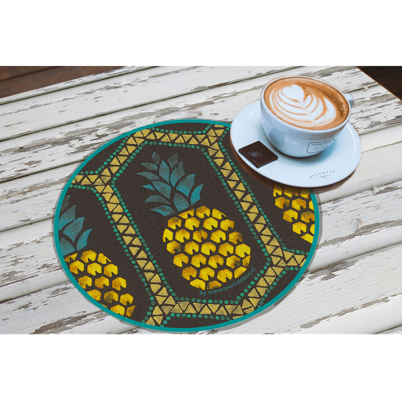 Set de 4 Individuales Vinilicos / Pineapple