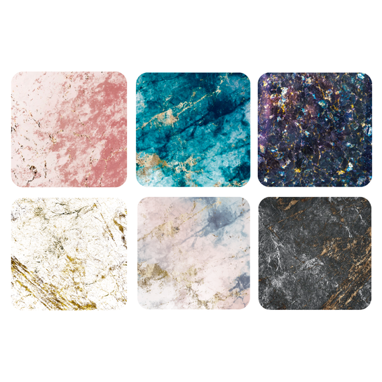 SET 6 POSAVASOS / Marble