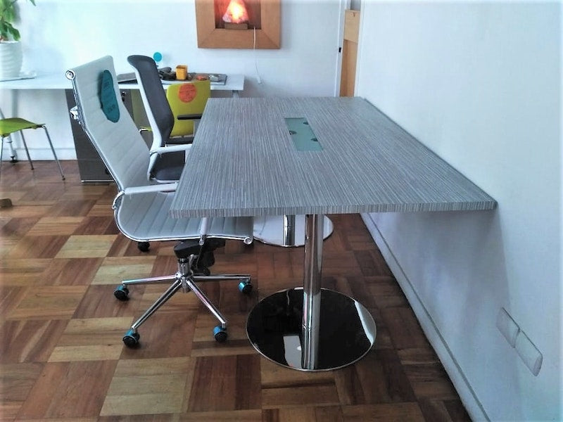 Mesa de reunión Rectangular 180 x 100 x 24mm