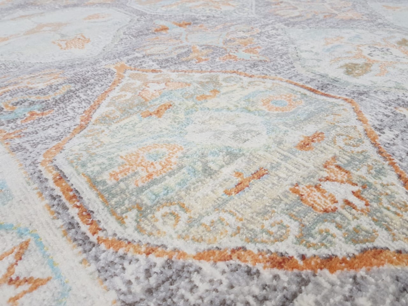Alfombra Turca Sorento Taupe Grey Mint 709 / (290x230)