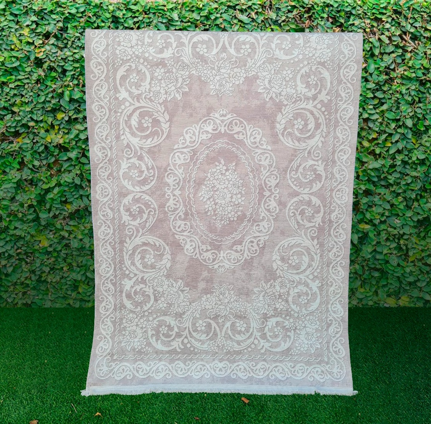 Alfombra Turca Terciopelo / Reina Ana Grey 180x118