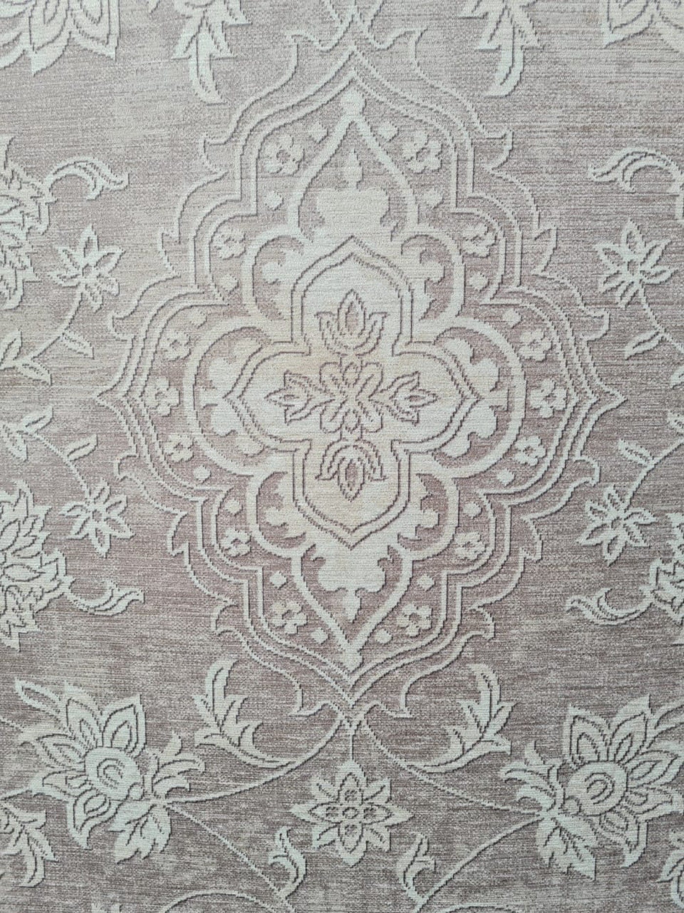 N° 14 Alfombra Chenille Terciopelo / Reina Isabel Grey 180x118