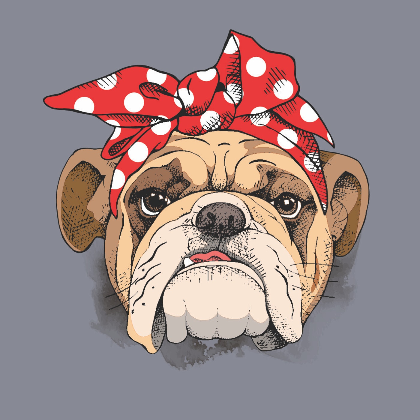 Cortina de Baño Pop Bulldog