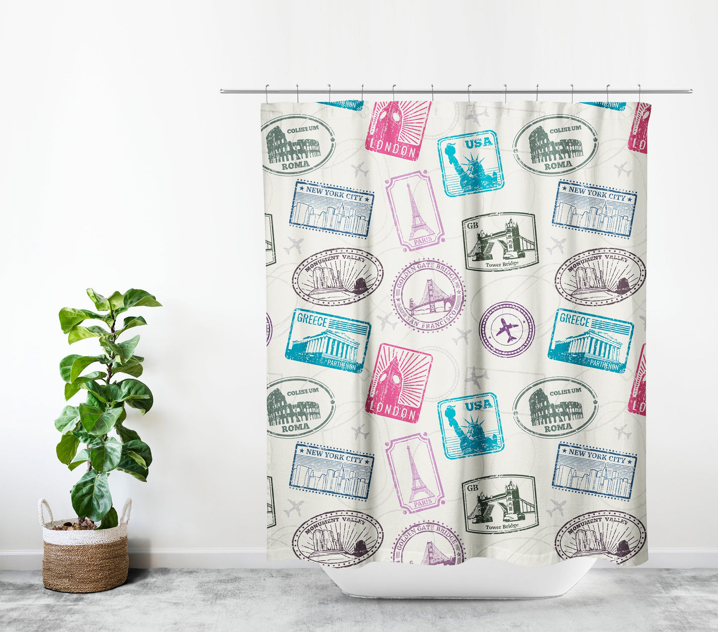 Cortina Baño Travel Stamps