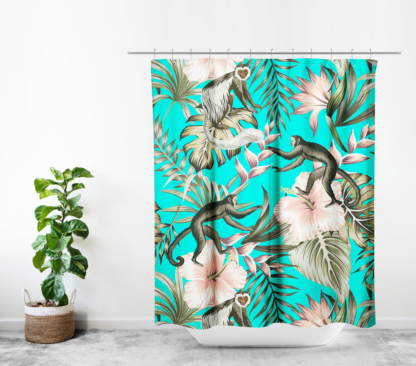 Cortina Baño Monkey Sky