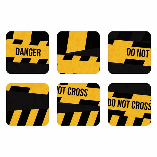 SET 6 POSAVASOS / Danger