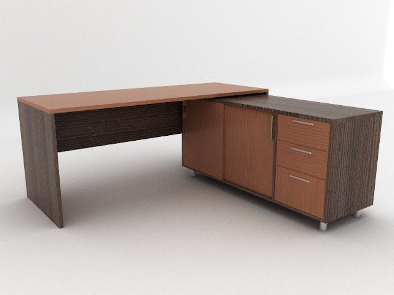 Escritorio y gabinete L 150 x 70 x 75 + Gab.lateral