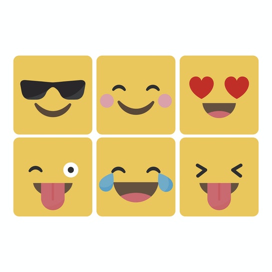 Set 6 Posavasos / Emojis