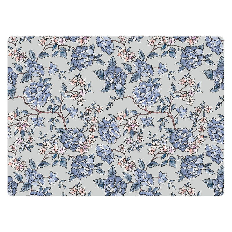 Set de 4 Individuales / Floral Blue