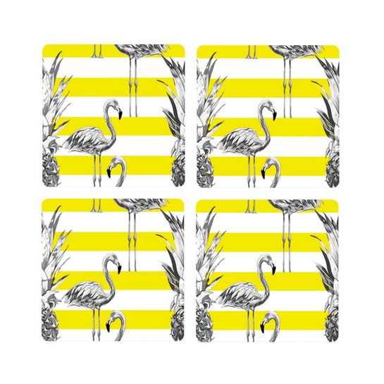 SET 6 POSAVASOS / Tropical Fluor