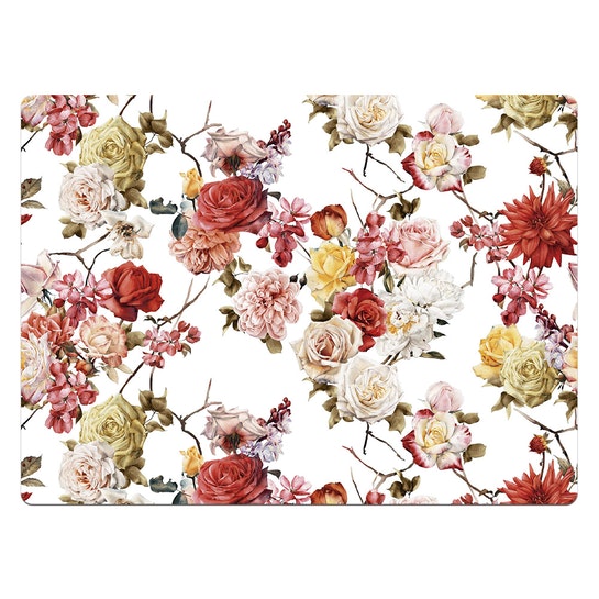 Set de 4 Individuales / Flower Sky White