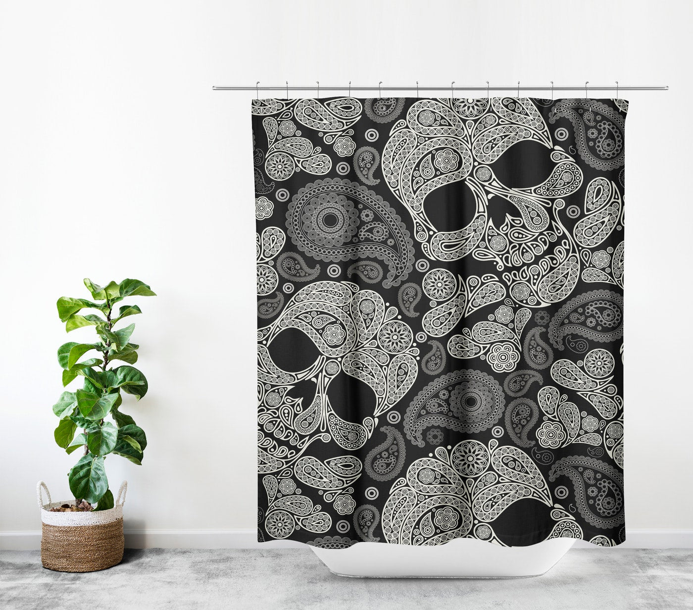 Cortina de Baño SkullMandala