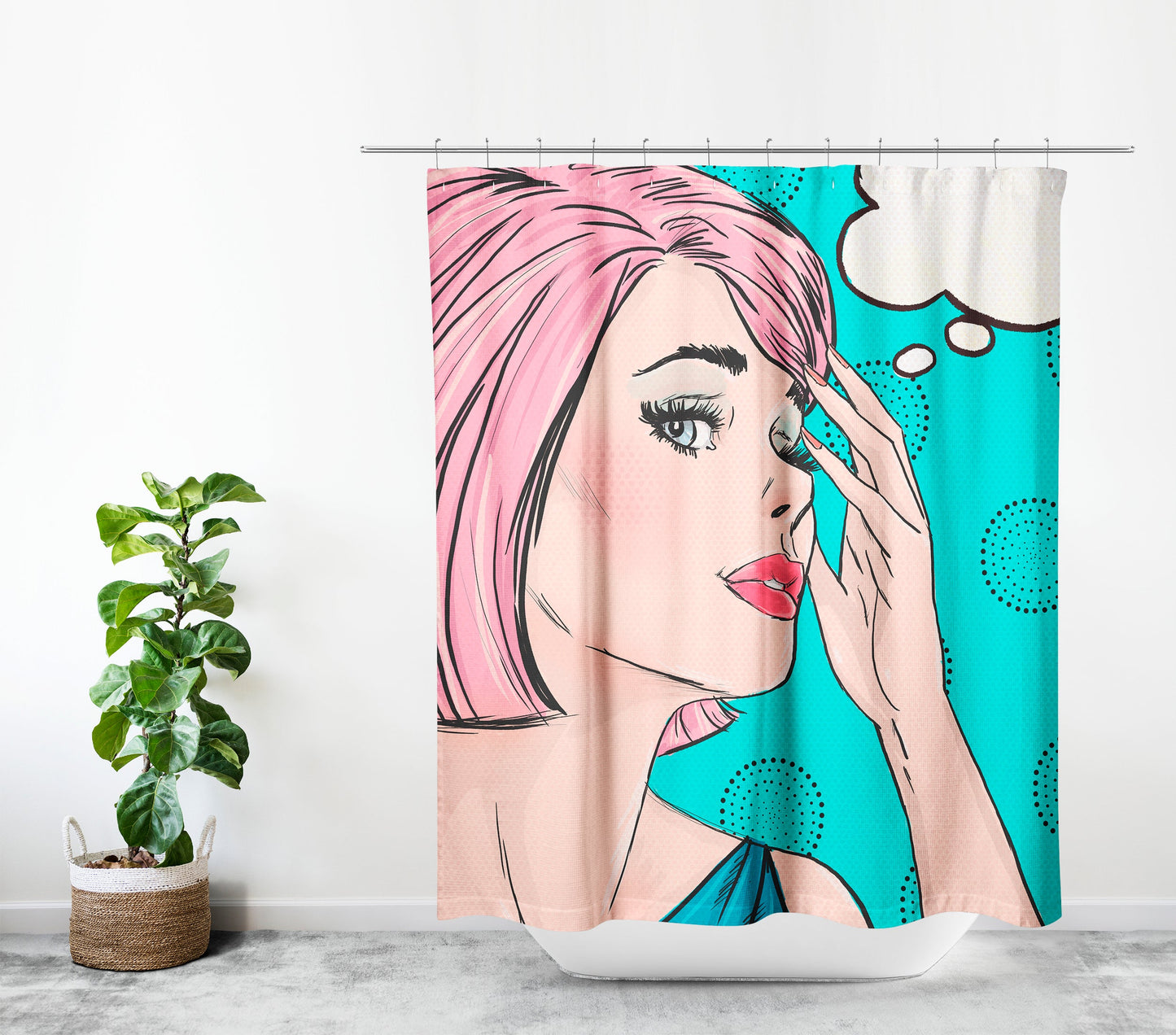 Cortina de Baño 029 Pink II
