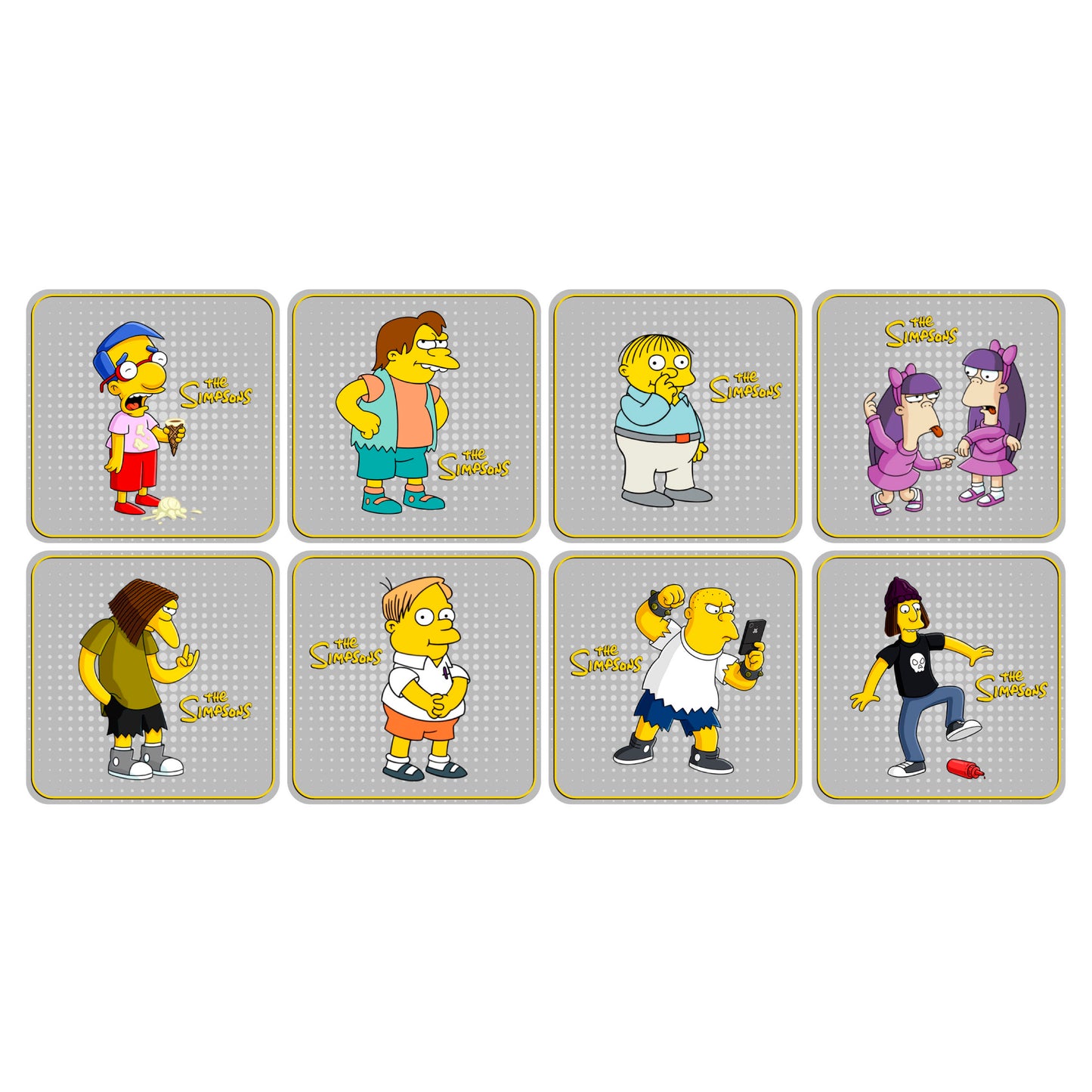 Set 6 Posavasos / Los Simpsons Coleccion n°3