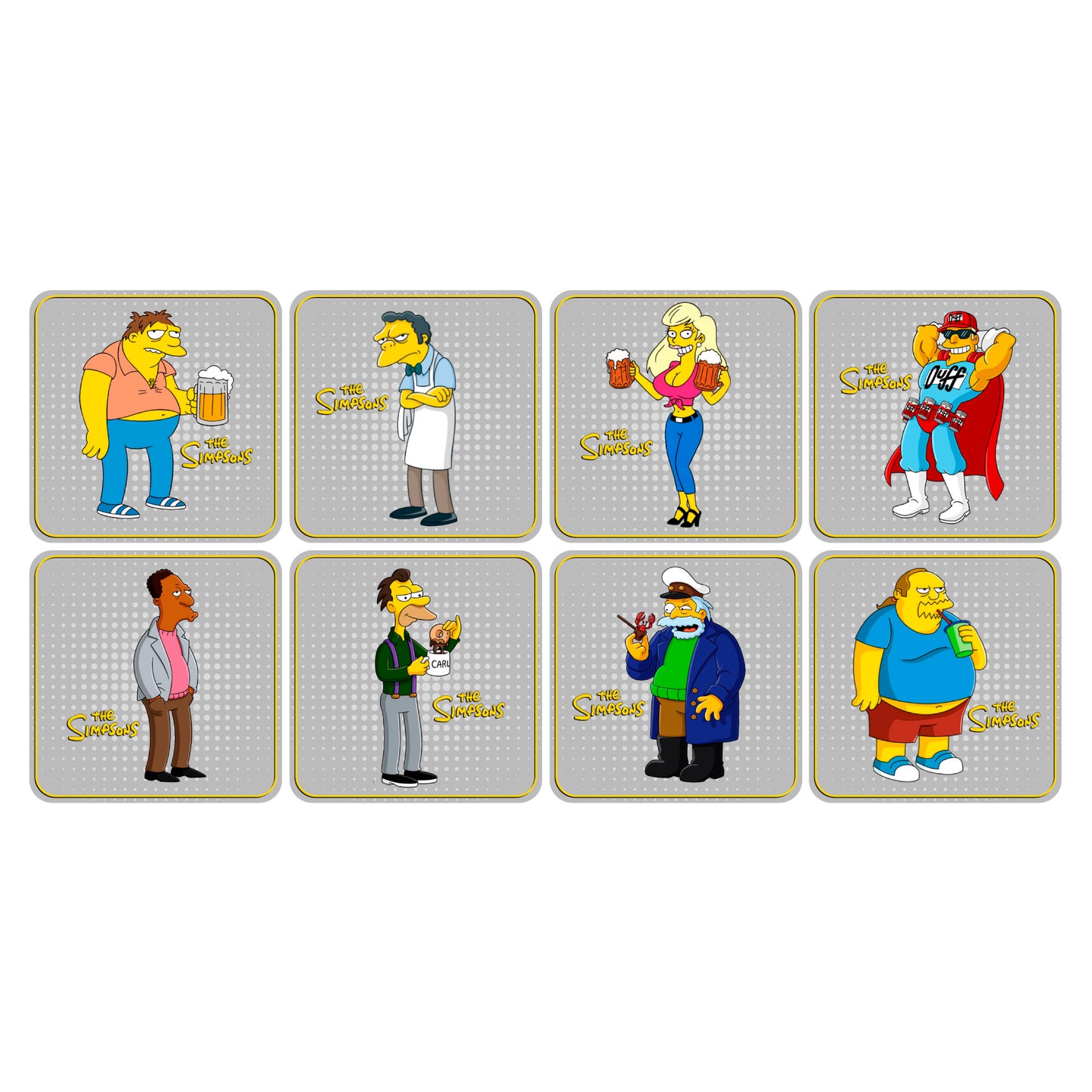 Set 6 Posavasos / Los Simpsons Coleccion n°6