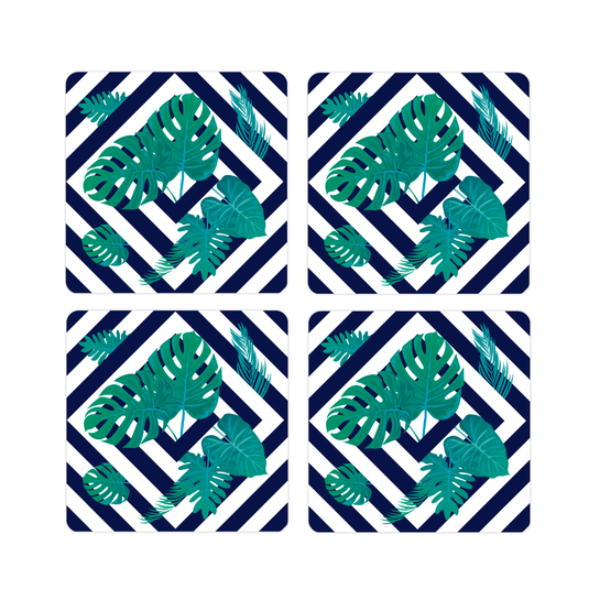 SET 6 POSAVASOS / Geometric Tropical