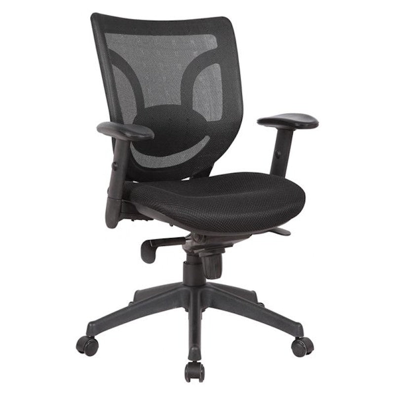 Silla de Oficina - Black - Brazos - Alta