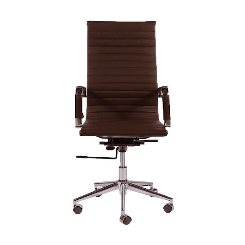 Silla de Oficina - Eames Brown - Brazos - Alta