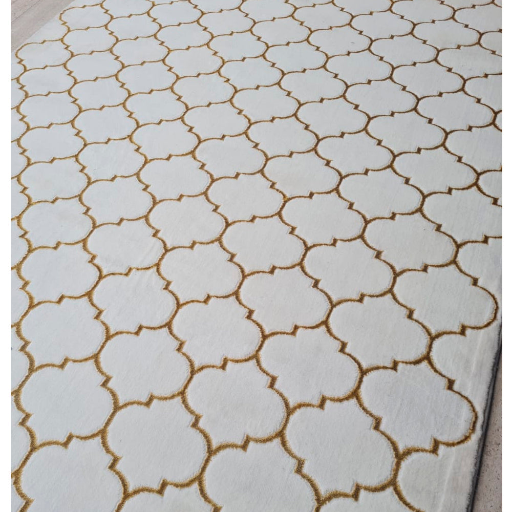 N°33 Alfombra White and Gold / 224x160