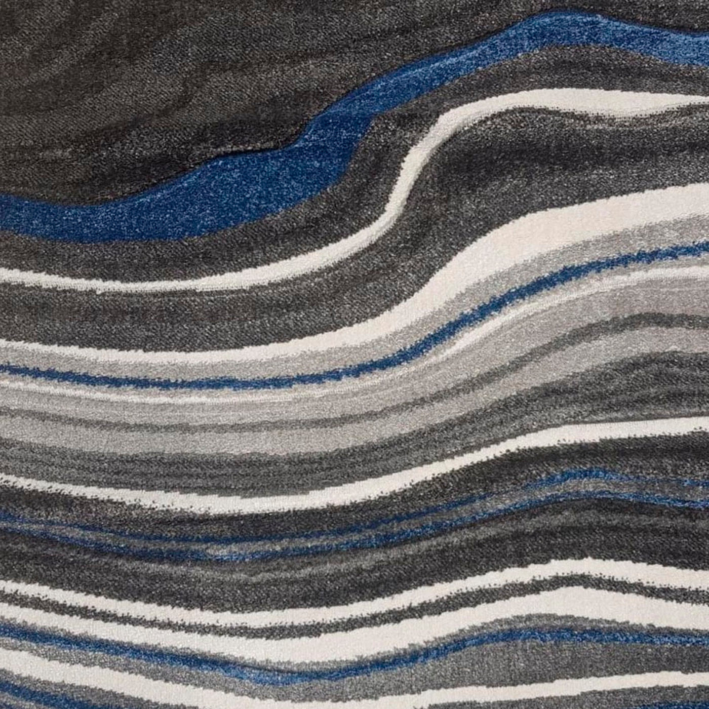 Alfombra Marble Grey Blue / (225x160)