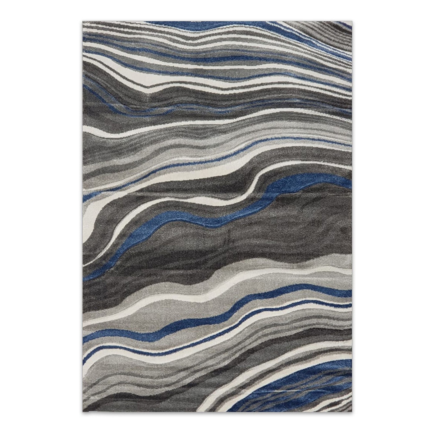 Alfombra Marble Grey Blue / (225x160)