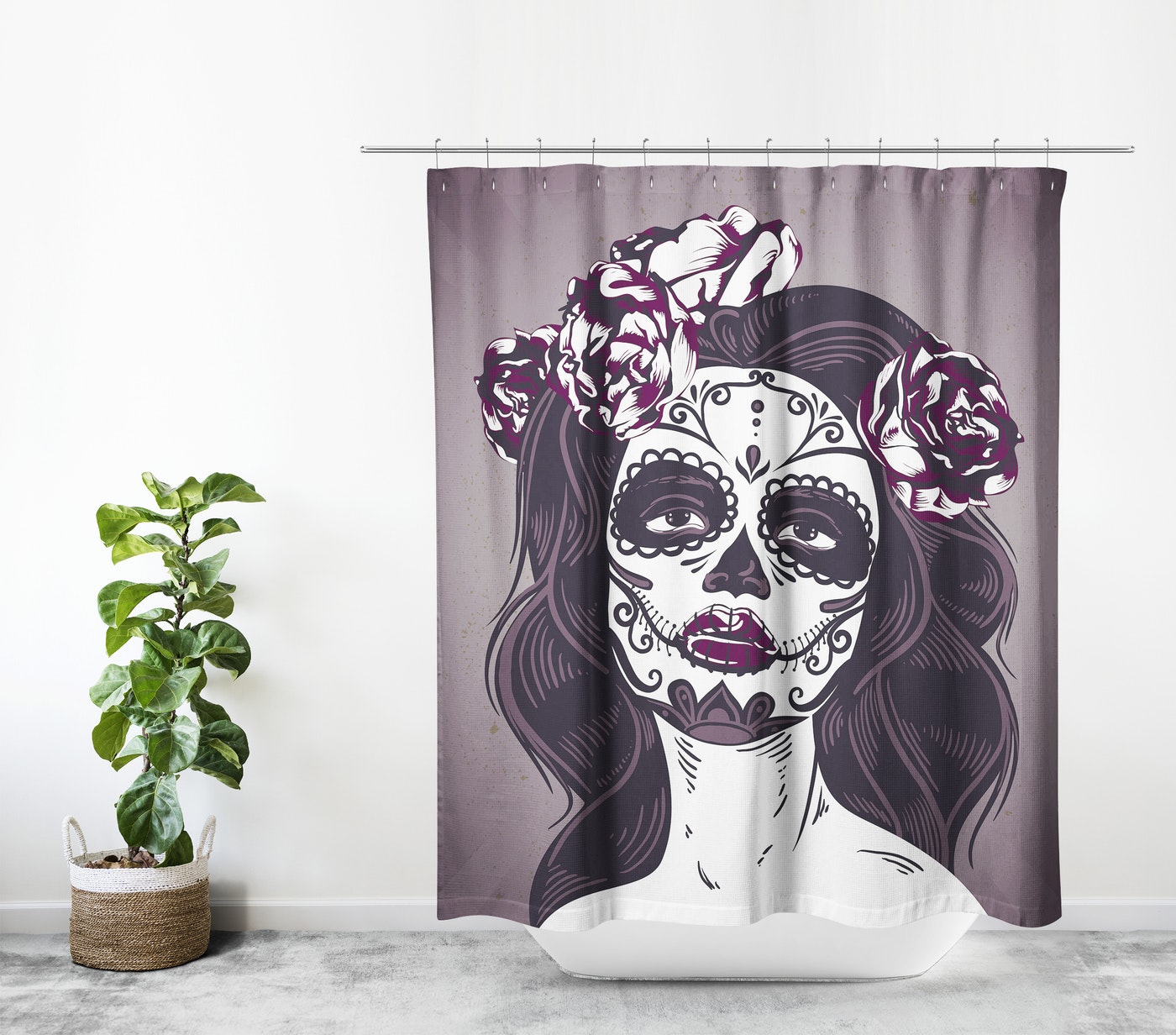 Cortina de Baño Tattoo girl