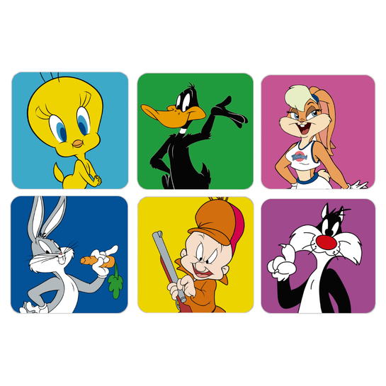 SET 6 POSAVASOS / Looney Toons