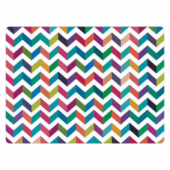 Set de 4 Individuales Vinilicos / Candy ZigZag