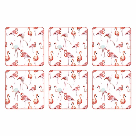 Set 6 Posavasos / Flamingo