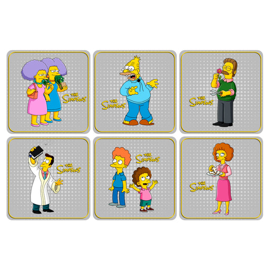 Set 6 Posavasos / Los Simpsons Coleccion n°7