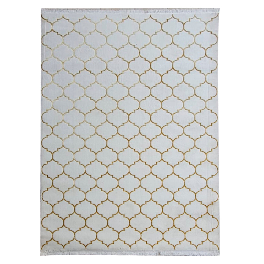 N°33 Alfombra White and Gold / 224x160