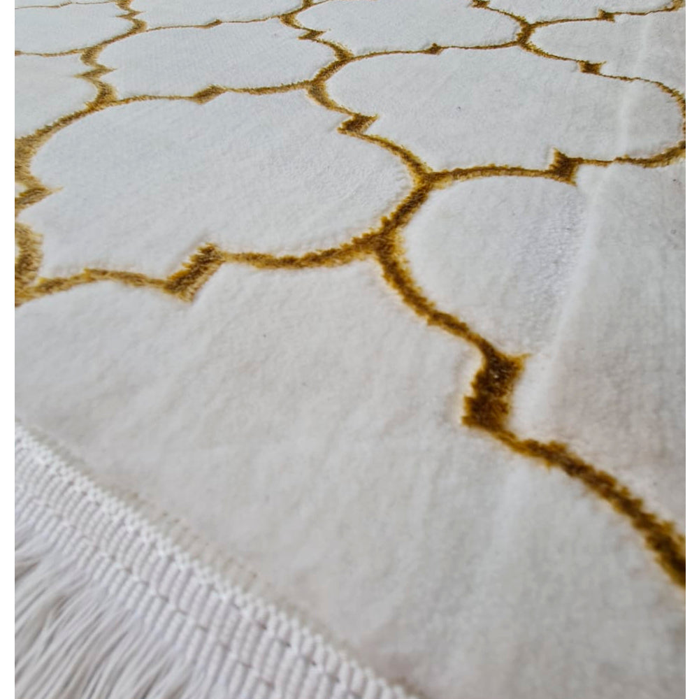 N°33 Alfombra White and Gold / 224x160